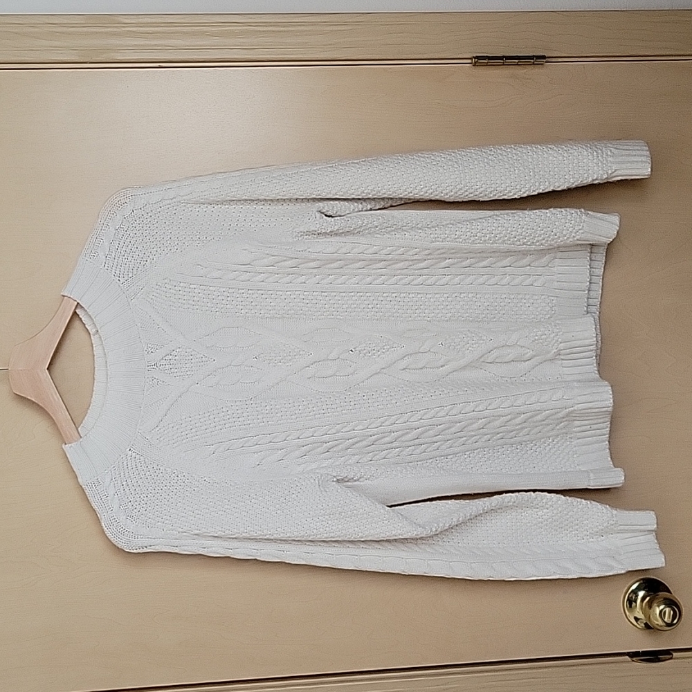 Abercrombie & Fitch Women's Sweater, White, L